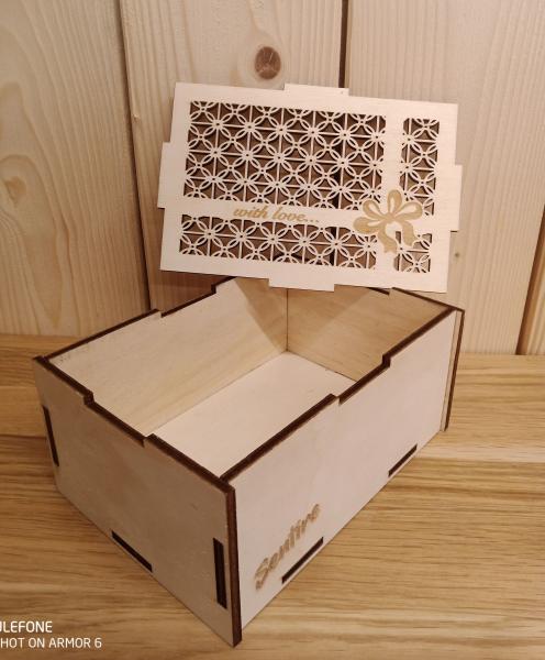 Geschenke und Schmuckbox mit Motiv Nr.8 158x114x70mm